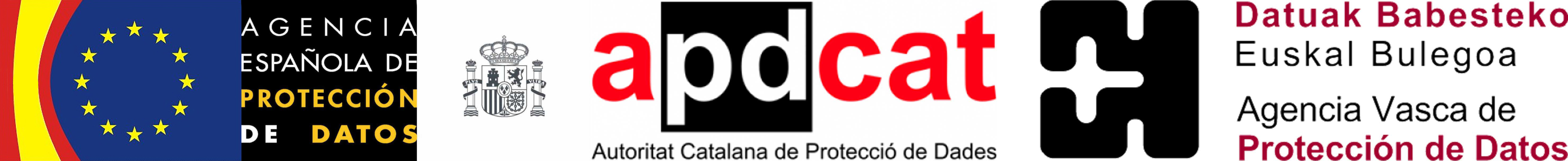 Logo Spansk Databeskyttelsesbyrå, Autoritat Catalana de Protecció de Dades og Datuak Babesteko Euskal Bulegoa
